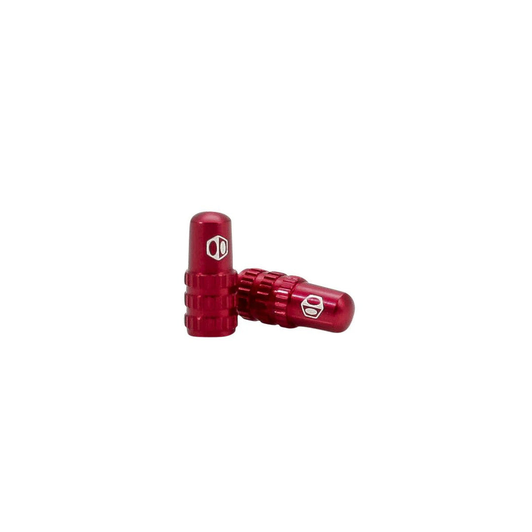 Box One Presta Valve Caps Red - Trackstars BMX