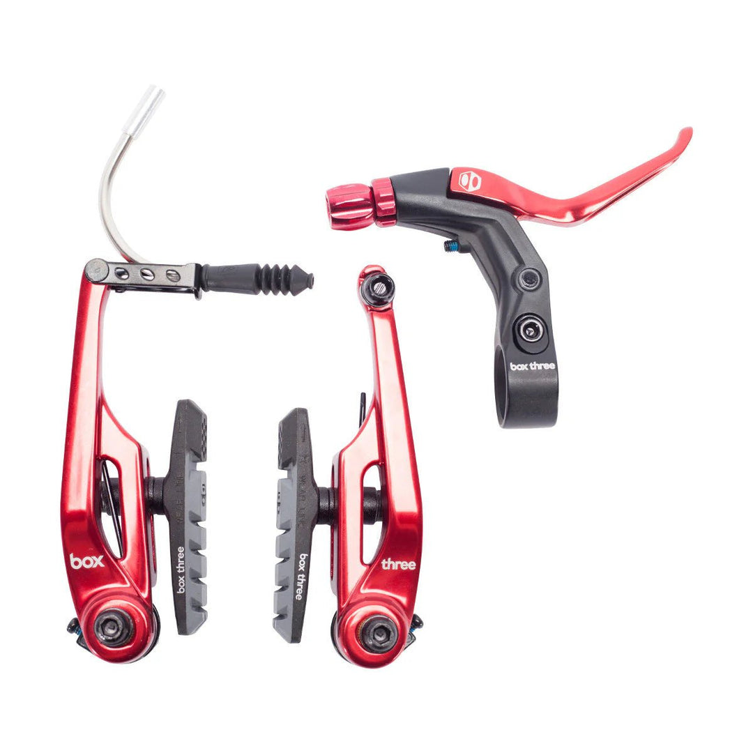 Box Three Brake Kit Red - Trackstars BMX