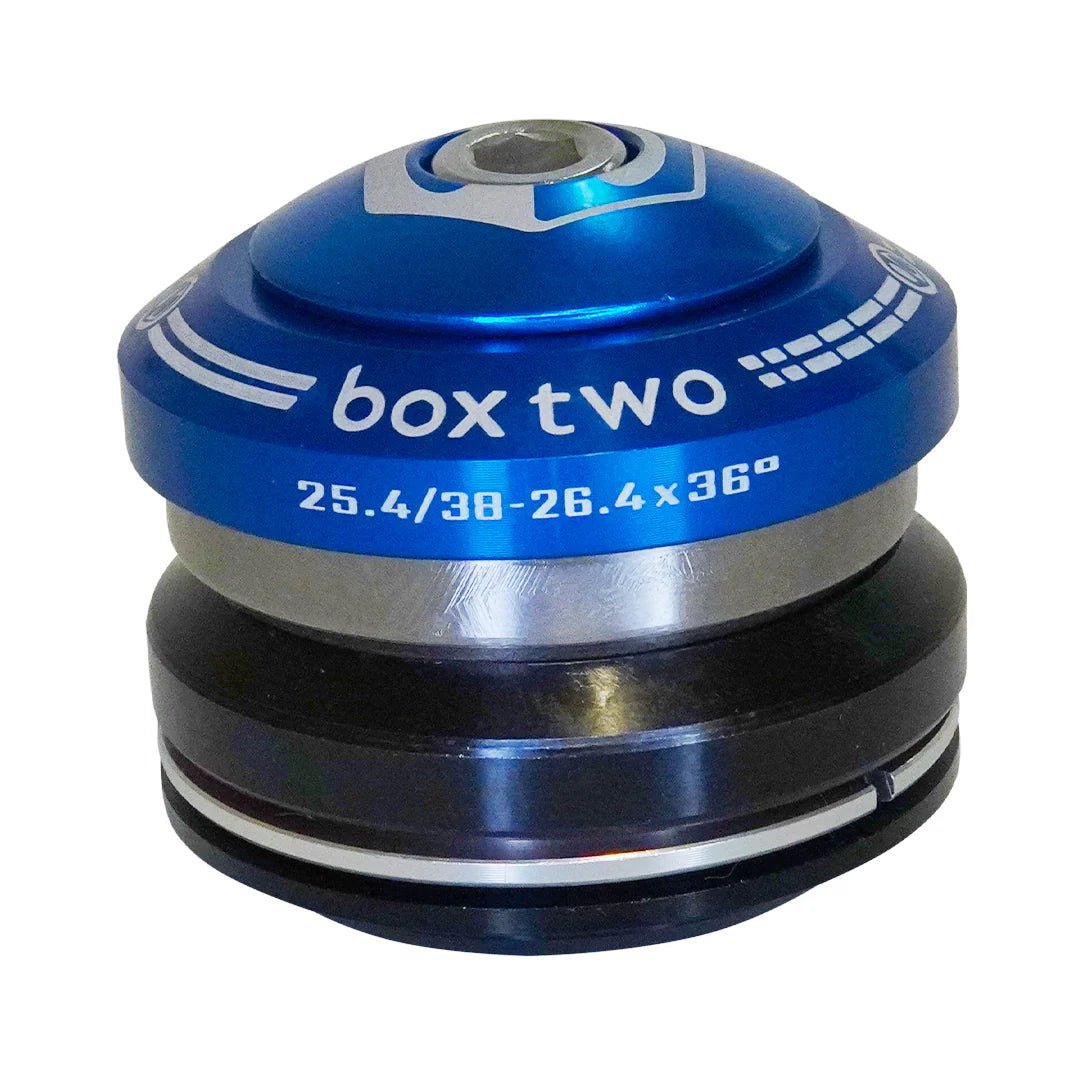 Box Two 1" - 1 - 1/8", Integrated Headset Blue - Trackstars BMX