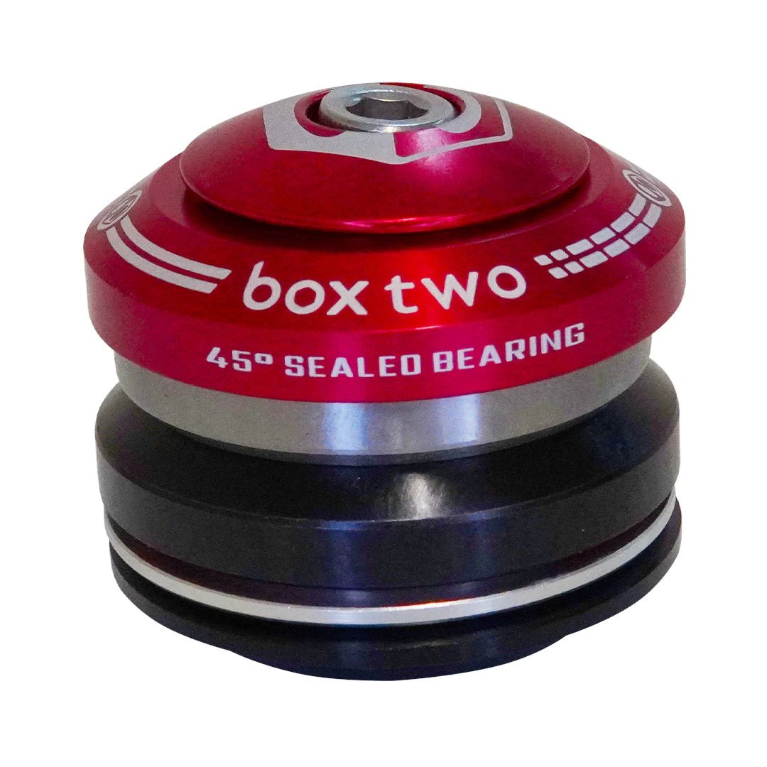 Box Two 1" - 1 - 1/8", Integrated Headset Red - Trackstars BMX