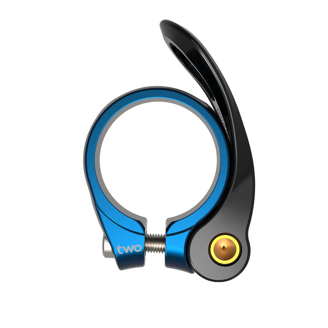 Box Two Quick Release Seat Clamps Blue 31.8mm - Trackstars BMX