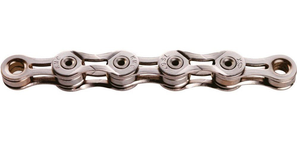 KMC - X9 CHAIN Silver Hollow 116 links - Trackstars BMX