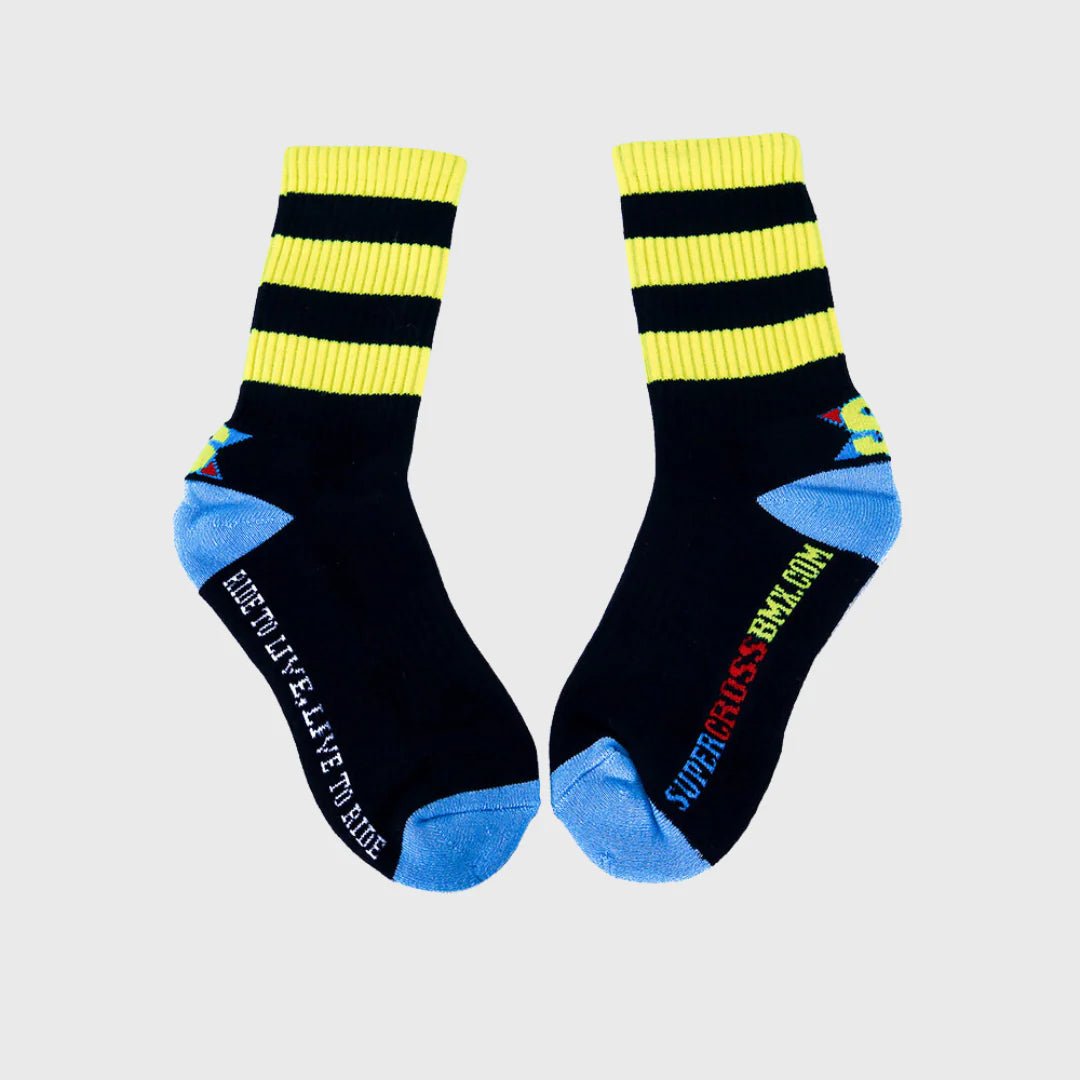 Supercross BMX | RETRO BMX Racing Socks - Trackstars BMX