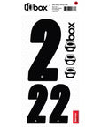 Box Two Number Sticker Kit