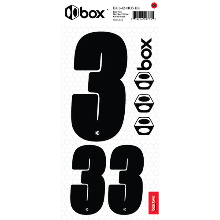 Box Two Number Sticker Kit
