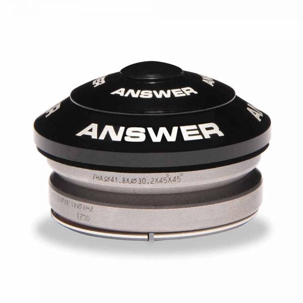 Answer 1 - 1/8 to 1″ Integrated Headset Black - Trackstars BMX