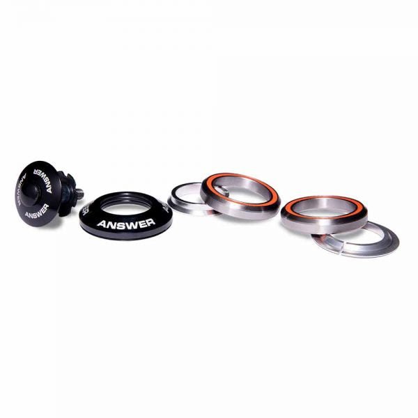 Answer 1 - 1/8 to 1″ Integrated Headset Black - Trackstars BMX