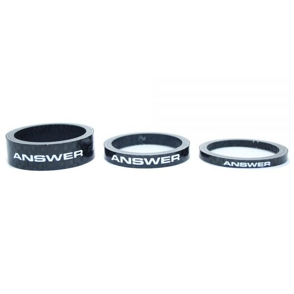Answer Carbon Spacer 3 - Pack Black - Trackstars BMX