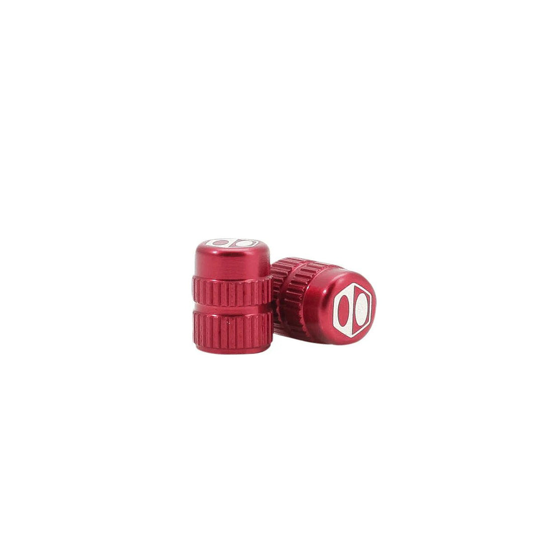 Box One Cube Schrader Valve Caps Red - Trackstars BMX