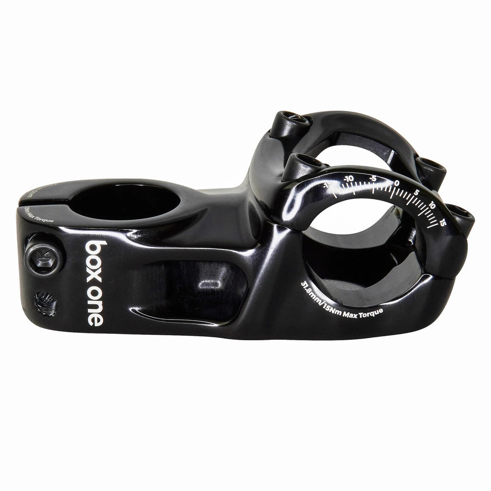 Box One Oversized 31.8 x 1 - 1/8" Top Load Stem Black - Trackstars BMX
