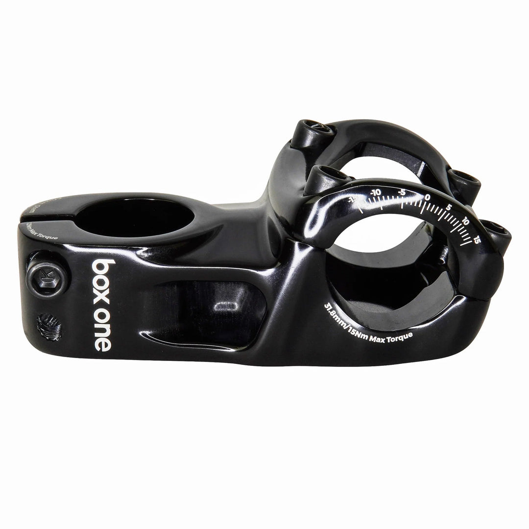Box One Oversized 31.8 x 1 - 1/8" Top Load Stem Black - Trackstars BMX