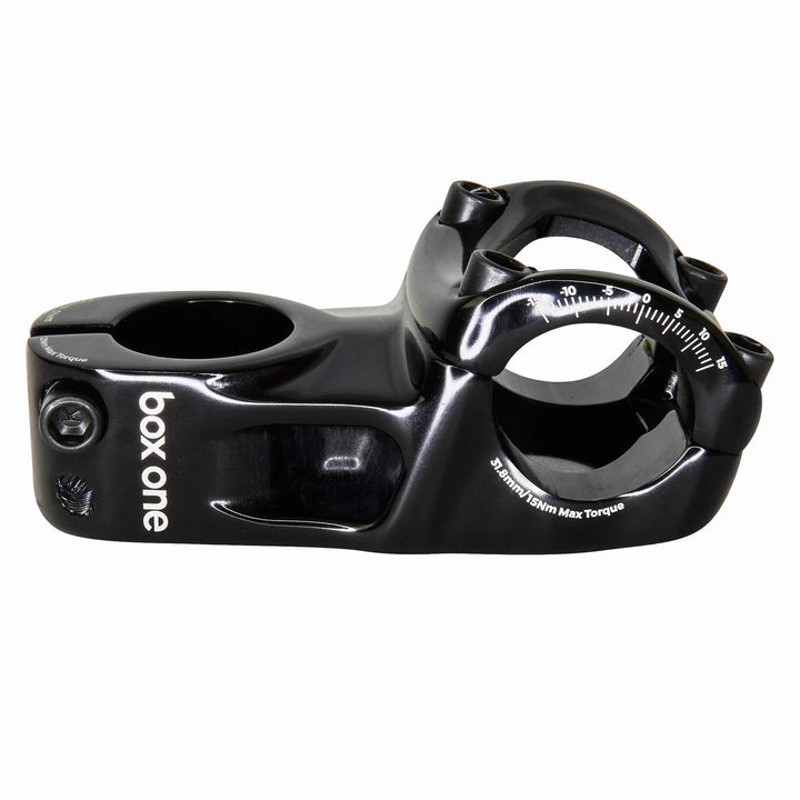 Box One Oversized 31.8 x 1 - 1/8" Top Load Stem Black - Trackstars BMX