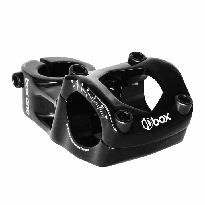 Box One Oversized 31.8 x 1 - 1/8" Top Load Stem Black - Trackstars BMX