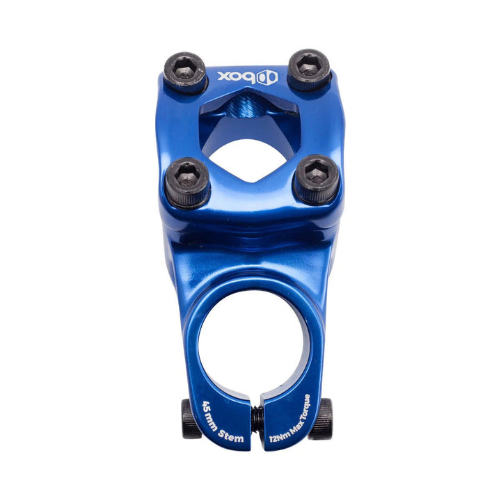 Box Two 22.2 x 1" Top Load Stem Blue - Trackstars BMX