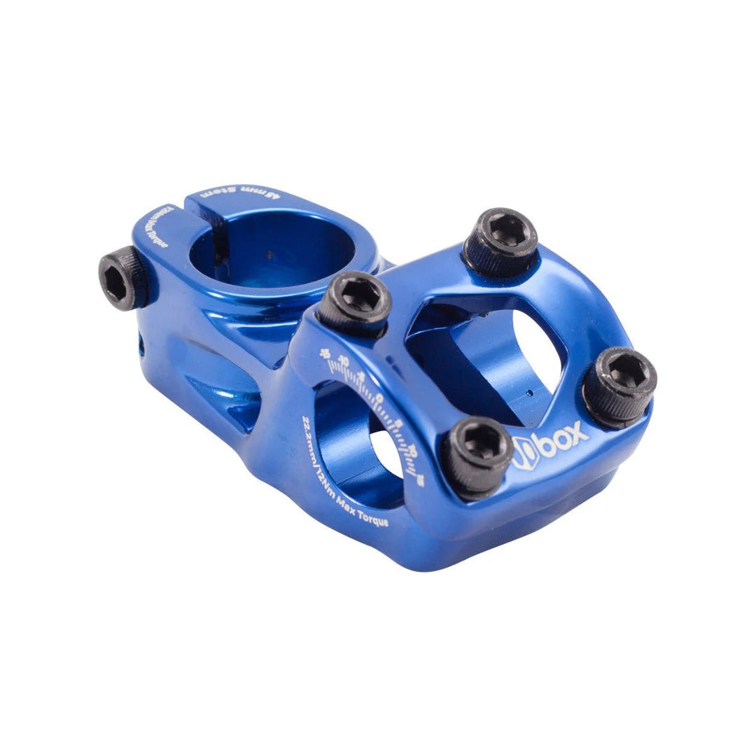 Box Two 22.2 x 1" Top Load Stem Blue - Trackstars BMX