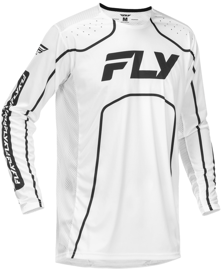 FLY Rayce Bicycle Jersey Adults White - Trackstars BMX