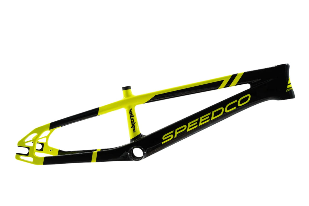 Speedco Velox Evo Carbon BMX Race Frame Neon Yellow - Trackstars BMX