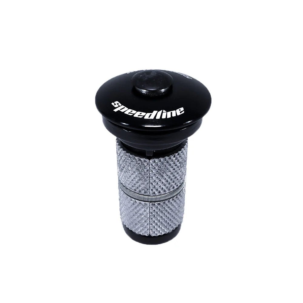 Speedline Parts | 1 1/8" Black Expander Plug and Top Cap - Trackstars BMX