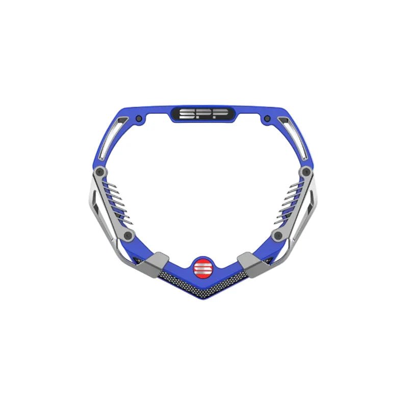 SPP Number Plate Blue Chrome - Trackstars BMX