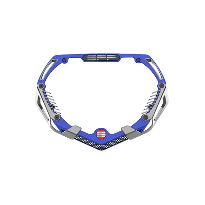 SPP Number Plate Blue Chrome - Trackstars BMX