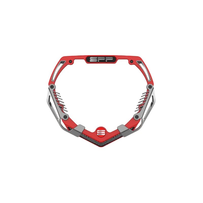 SPP Number Plate Red Chrome - Trackstars BMX