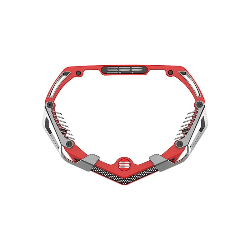 SPP Number Plate Red Chrome - Trackstars BMX