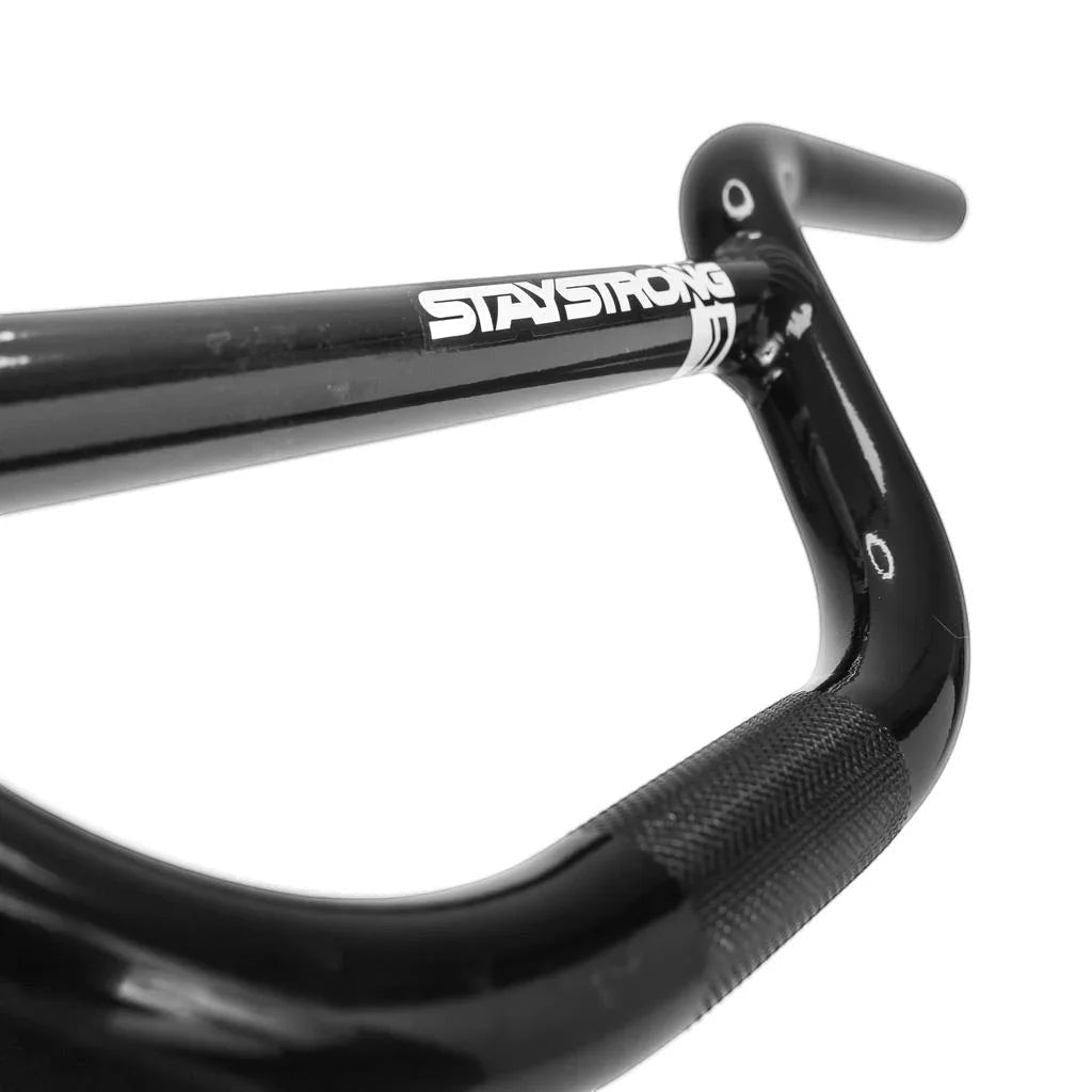 Stay Strong Chevron Expert Alloy BMX Race Handlebars-Black - Trackstars BMX