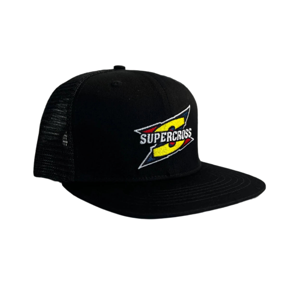 Supercross BMX | 1995 Slant Logo Trucker Hat - Trackstars BMX
