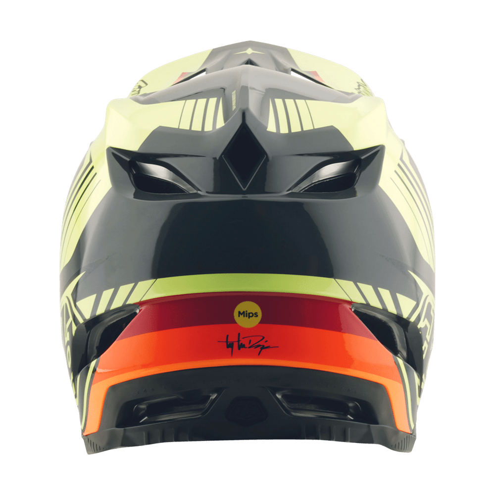 TLD D4 AS Polyacrylite Helmet Qualifier - Black/Yellow - Trackstars BMX