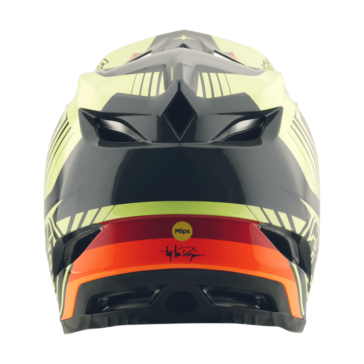 TLD D4 AS Polyacrylite Helmet Qualifier - Black/Yellow - Trackstars BMX