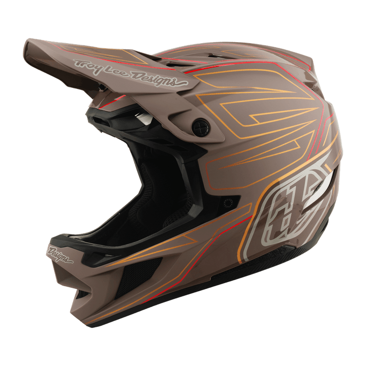 TLD D4 AS POLYACRYLITE HELMET SHADOW PRO TIMBER - Trackstars BMX