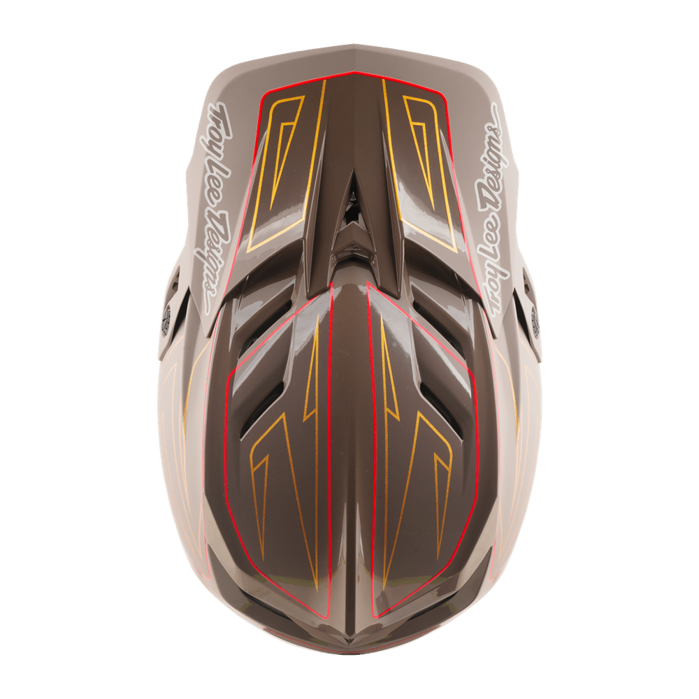 TLD D4 AS POLYACRYLITE HELMET SHADOW PRO TIMBER - Trackstars BMX