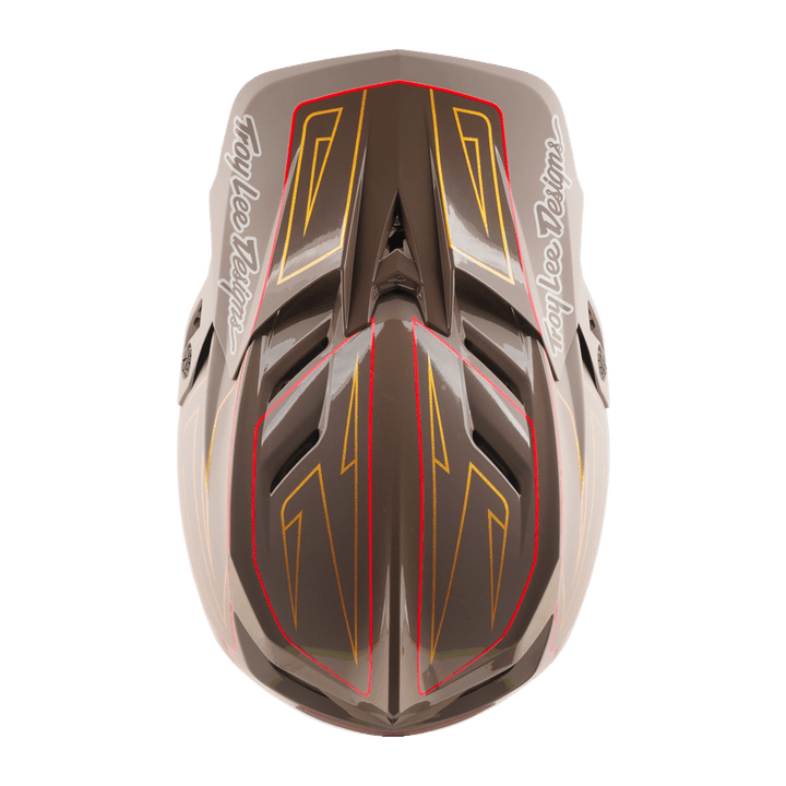 TLD D4 AS POLYACRYLITE HELMET SHADOW PRO TIMBER - Trackstars BMX