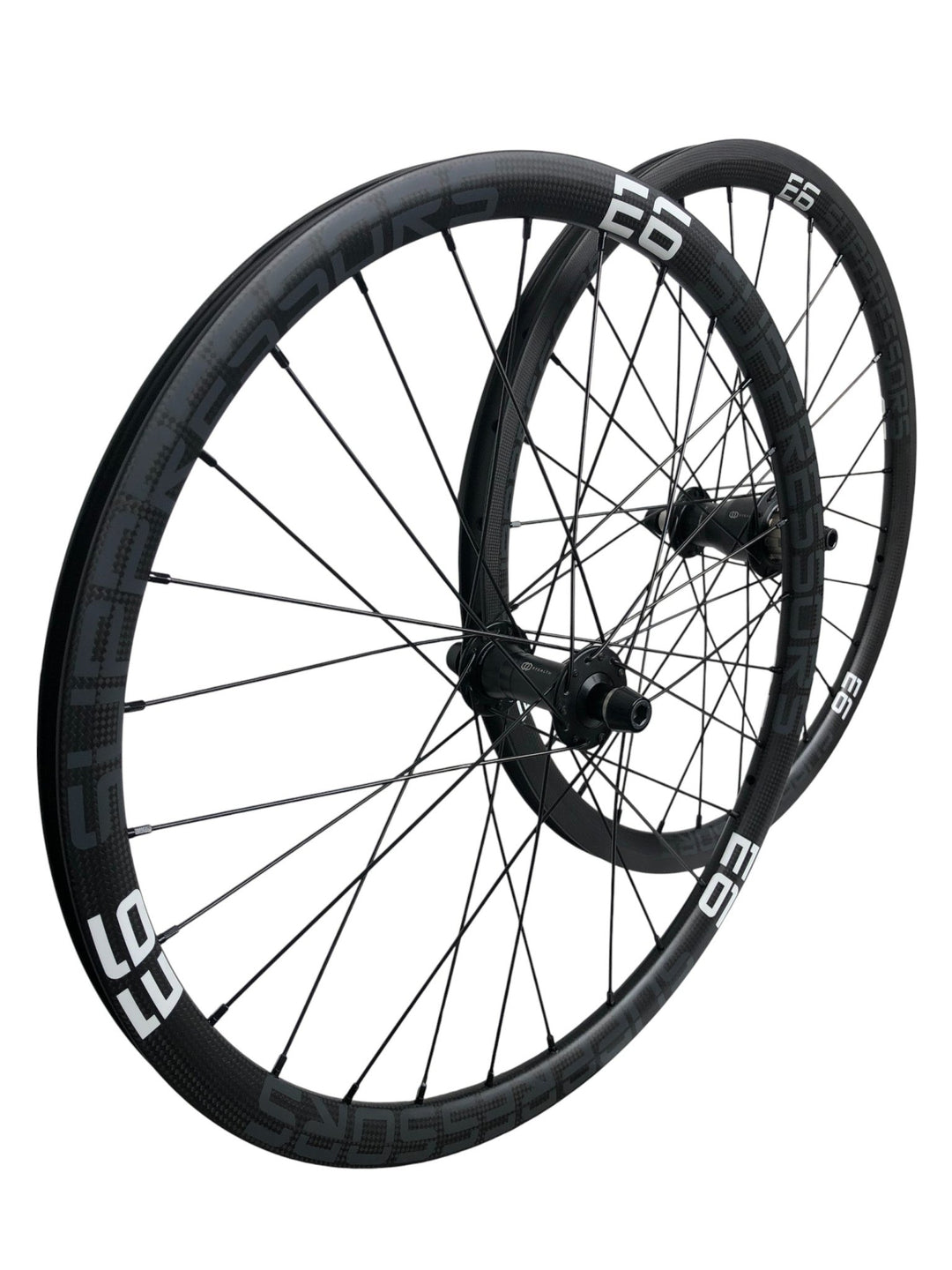Wheelset Mini E6 Carbon rims Box Stealth Hub - Trackstars BMX